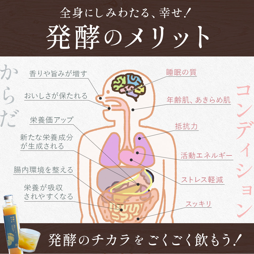 全身にしみわたる、幸せ！発酵のメリット