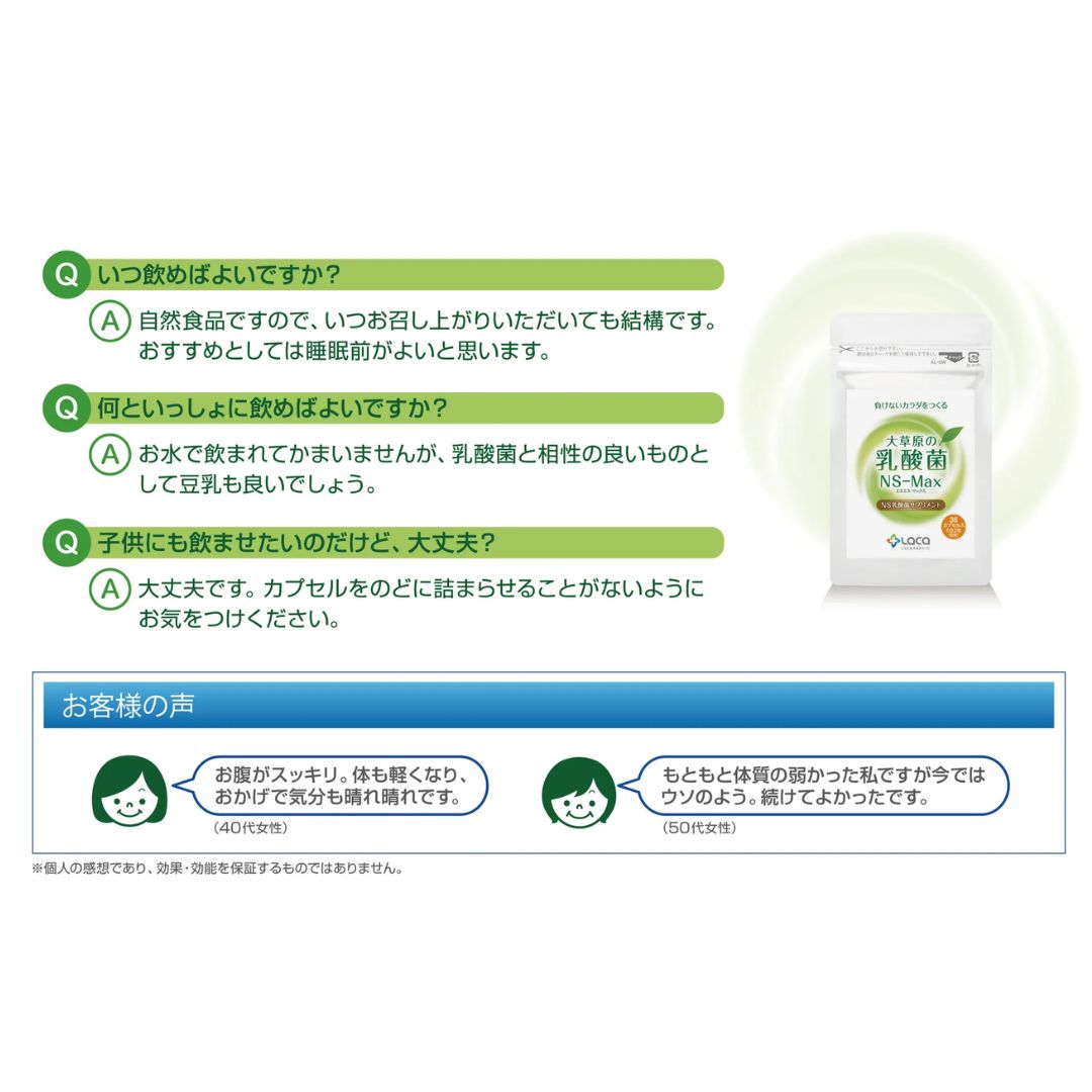 大草原の乳酸菌NS-Max（36粒）