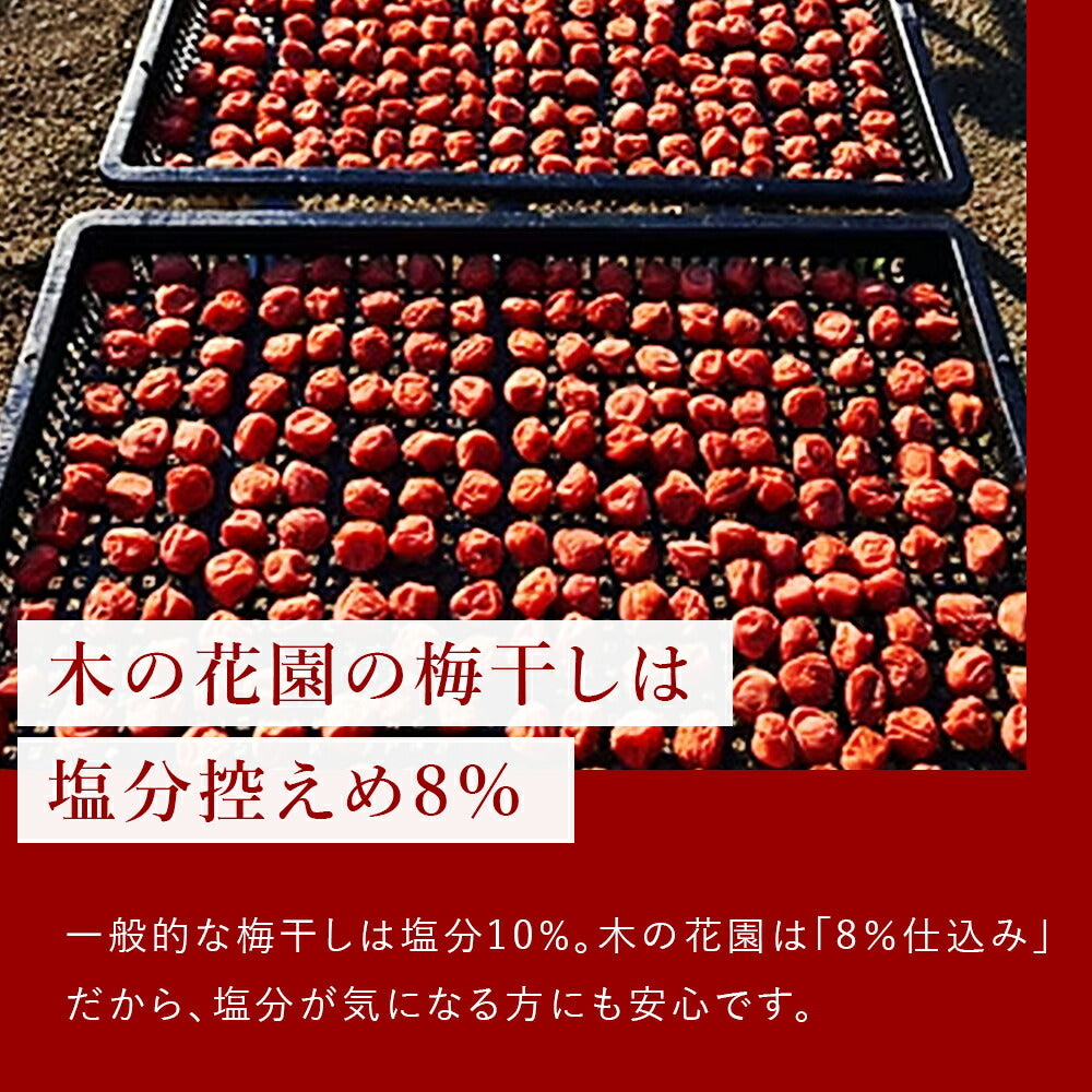 木の花園 梅ごりょう-White-【群馬県産／減塩8％／白干し／無添加】100g