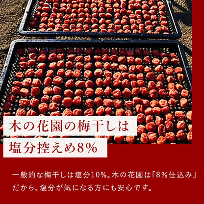 木の花園 梅ごりょう-White-【群馬県産／減塩8％／白干し／無添加】100g