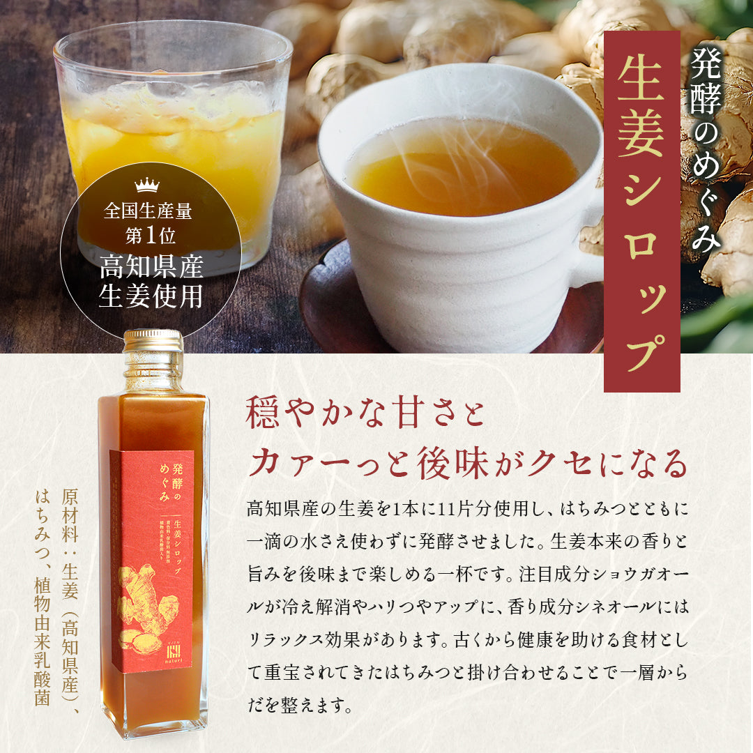 発酵のめぐみ 健康を贈るギフト 発酵シロップセット各360ml【国産／無添加／熨斗対応】