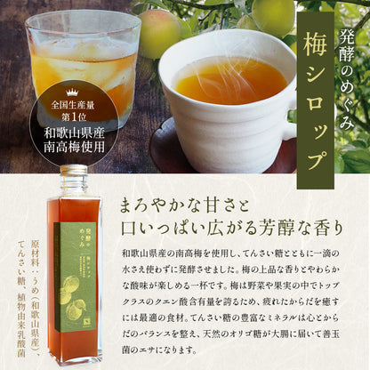 発酵のめぐみ 健康を贈るギフト 発酵シロップセット各360ml【国産／無添加／熨斗対応】